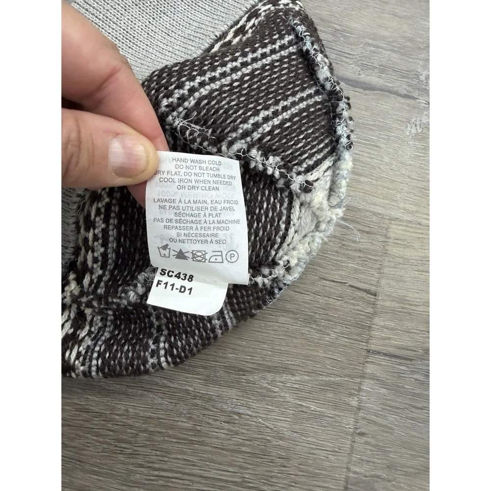 Smartwool 100% Merino Wool Beanie Hat Made in Canada Fair Isle Knit SC438